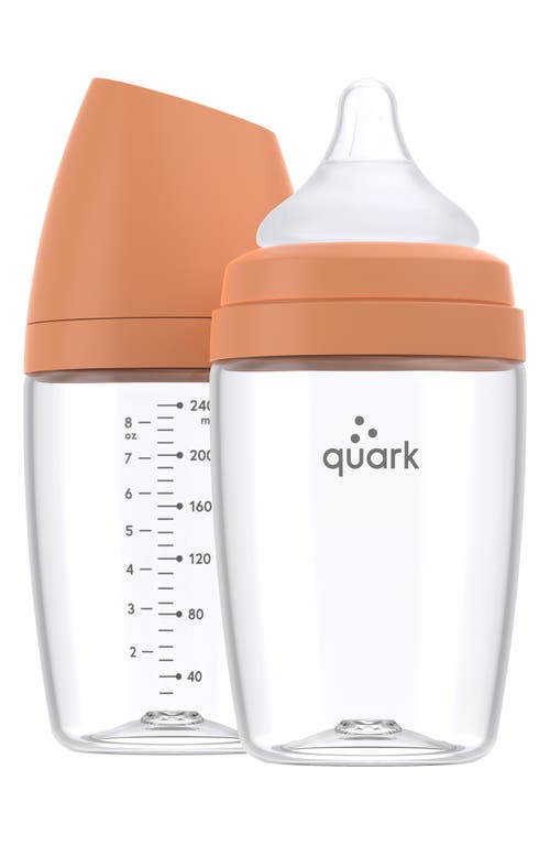 Quark 2-Pack BuubiBottle MAX 8-Ounce Baby Bottles in Ionic Orange at Nordstrom