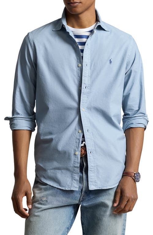 Polo Ralph Lauren Classic Fit Oxford Button-Down Shirt Estate Blue at Nordstrom,