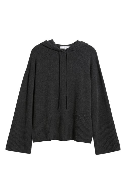 Frame Cashmere Travel Hoodie In Charcoal Heather