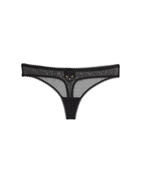 Adore Me Alyshia Thong Panties In Black