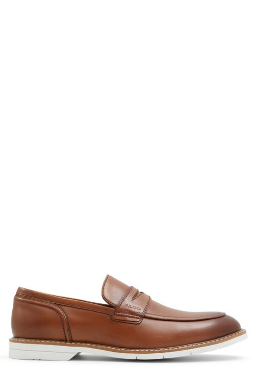 Shop Aldo Forino Penny Loafer In Cognac