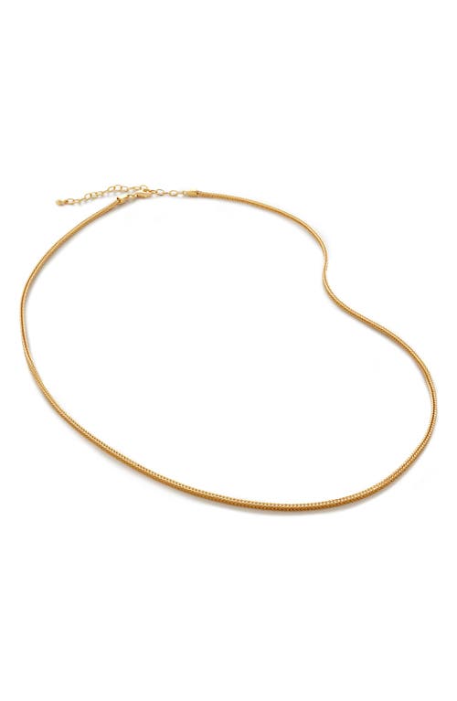 Monica Vinader Juno Fine Chain Necklace in 18Ct Gold Vermeil/Ss at Nordstrom