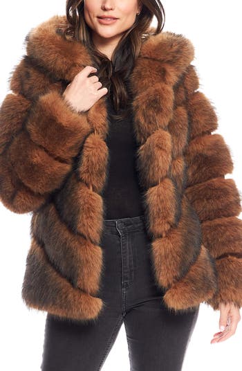 Arctic Fox Faux Fur Men's Coat | SpiritHoods S / ivory/gold/red/white/black