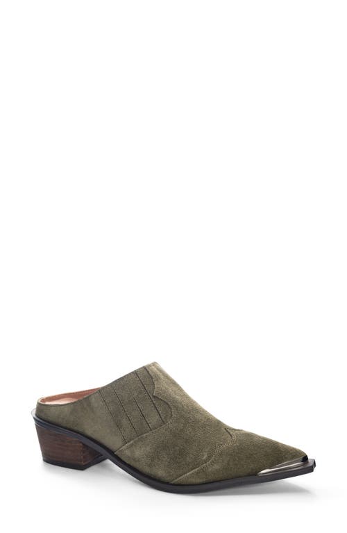 Chinese Laundry Marishka Suede Western Mule in Olive