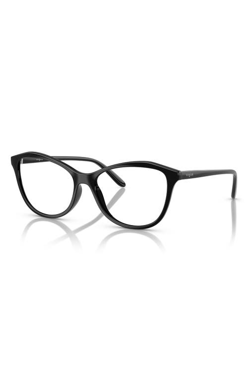 Shop Vogue 52mm Irregular Optical Glasses In Black