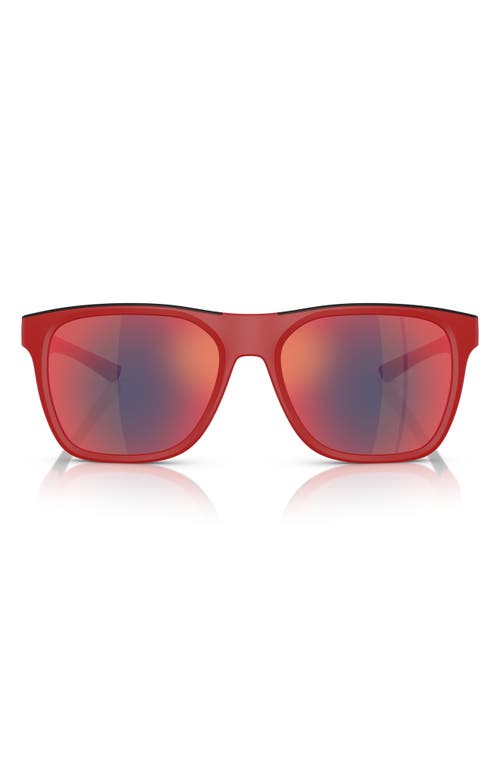 Scuderia Ferrari 57mm Square Sunglasses In Matte Red