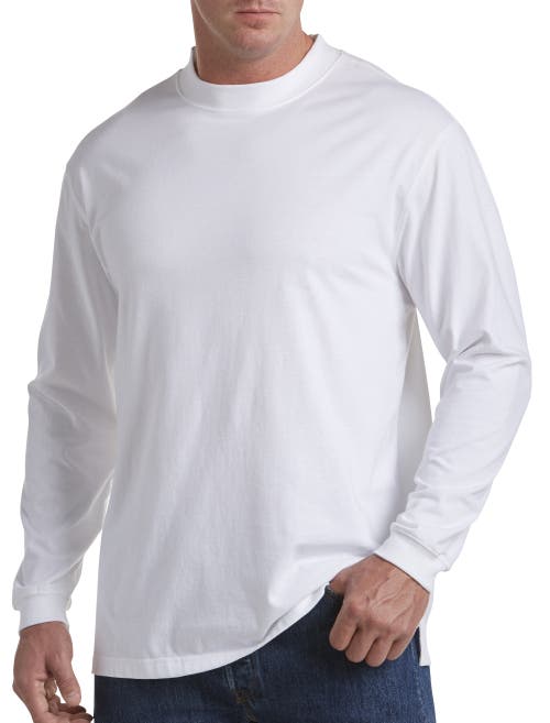 Shop Harbor Bay By Dxl Moisture-wicking Long-sleeve Shirt In White