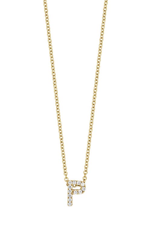 Bony Levy 18k Gold Pavé Diamond Initial Pendant Necklace In 18k Yellow Gold - P