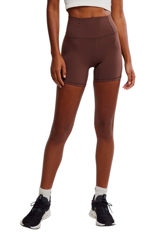 Shop Free People Fp Movement Never Better Bike Shorts In Cocoa