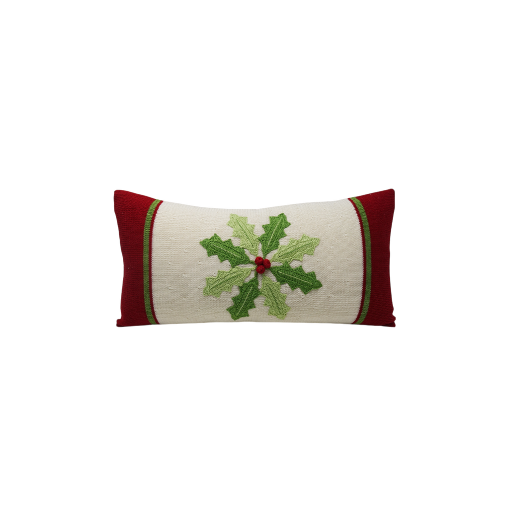 Melange Collection Holly Pinwheel Lumbar Pillow In Ivory