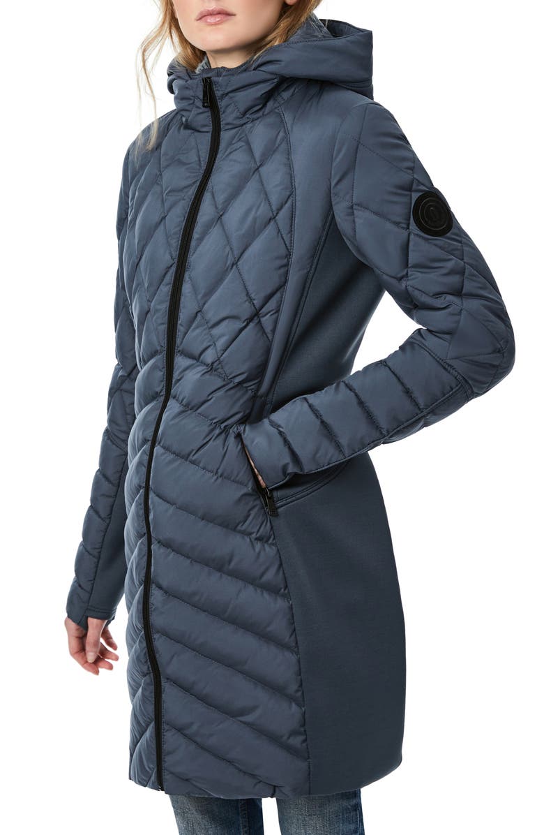 Bernardo Mixed Media Water Resisant Quilted Puffer Jacket Nordstrom