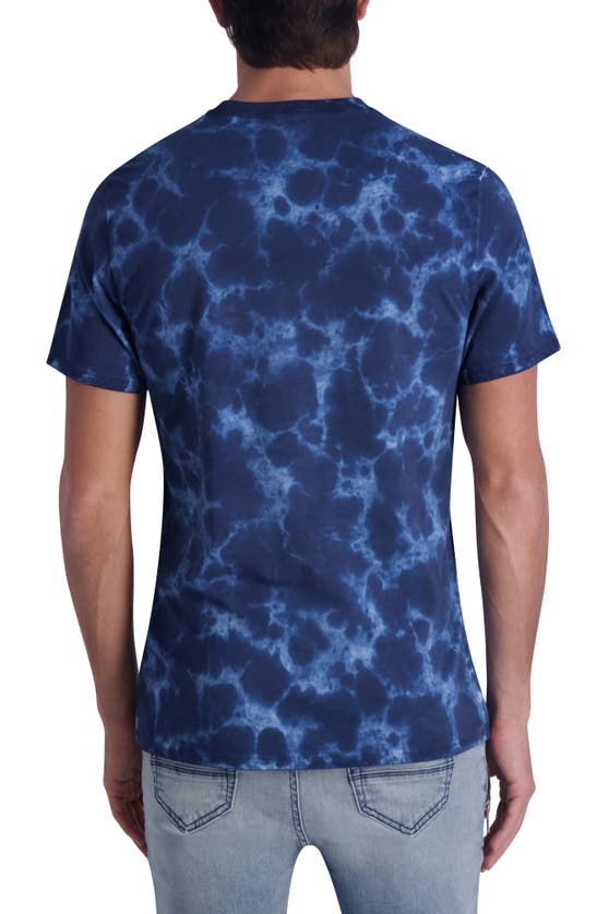 Shop Karl Lagerfeld Paris Tie Dye T-shirt In Navy
