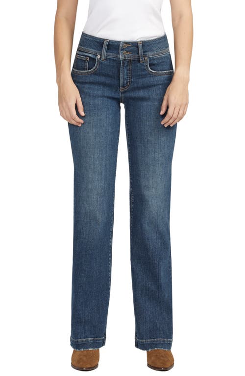 Silver Jeans Co. Suki Curvy Mid Rise Trouser Indigo at Nordstrom, X 33