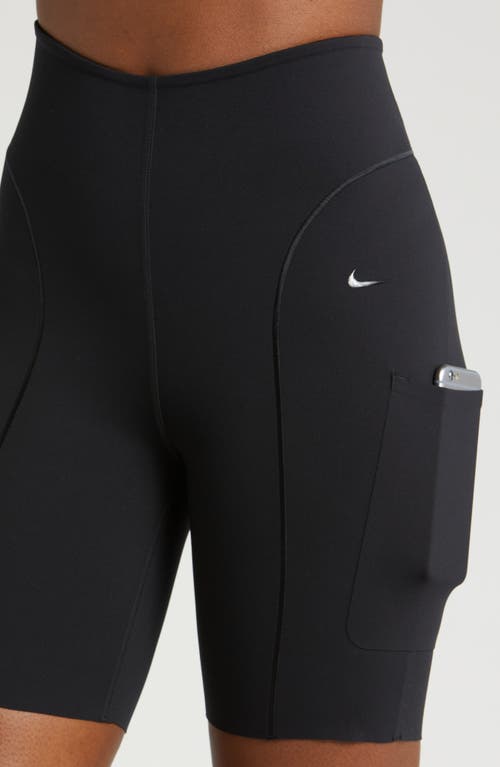 Shop Nike 7-inch Dri-fit High Waist Shorts In Black/clear