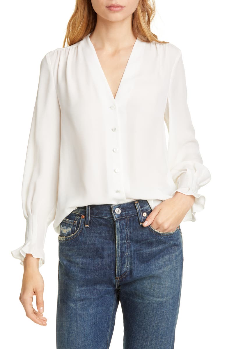Tailored by Rebecca Taylor Silk Blouse | Nordstrom