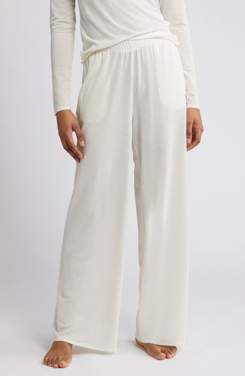 Open Edit Dreamy Rib Wide Leg Pajama Pants at Nordstrom,