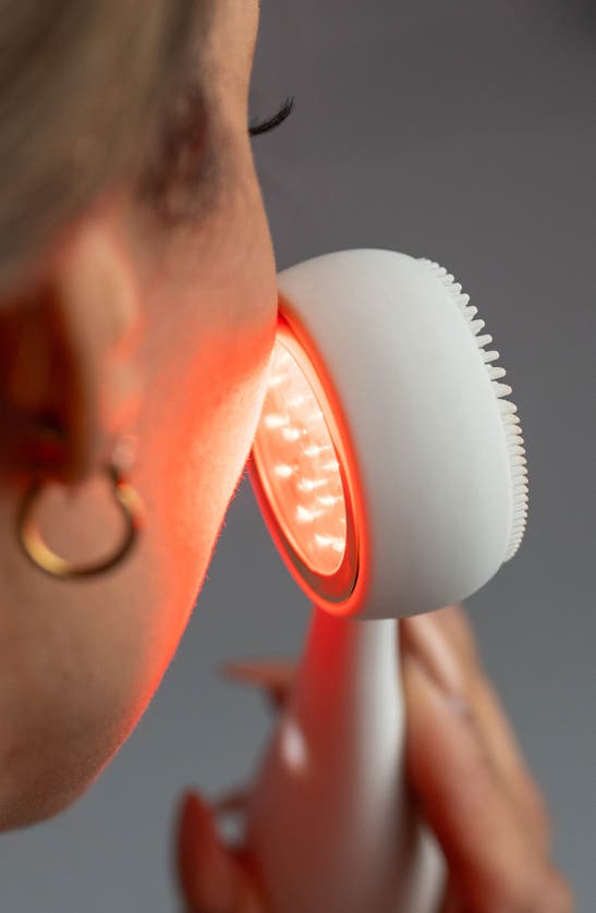 Shop Pmd Clean Redvolution Cleansing & Red Light Therapy Device In Cream