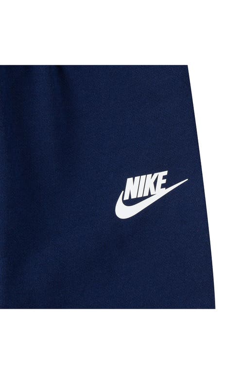 Shop Nike Just Do It Long Sleeve Graphic T-shirt & Joggers Set In Midnight Navy