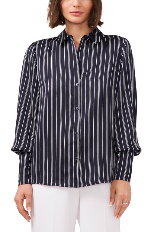 halogen(r) Long Sleeve Button-Up Shirt in Classic Navy