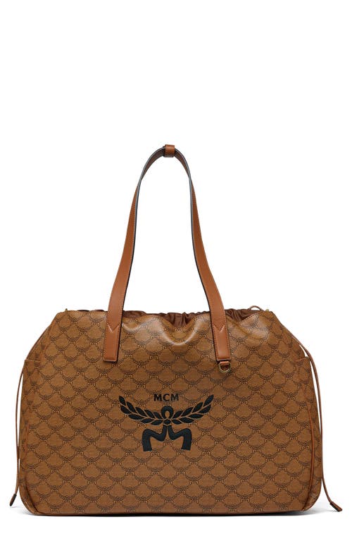 MCM MCM EXTRA LARGE HIMMEL LAURETOS COATED CANVAS TOTE 