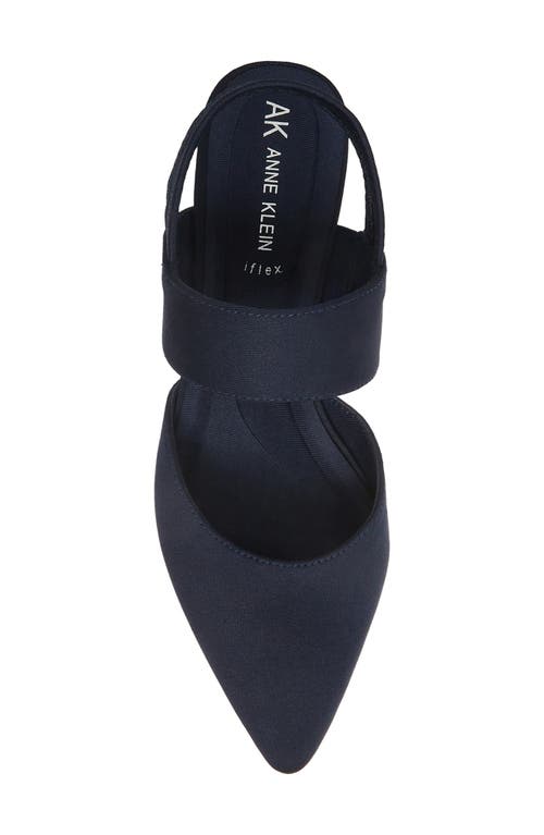Anne Klein Intime Pointed Toe Pump In Navy