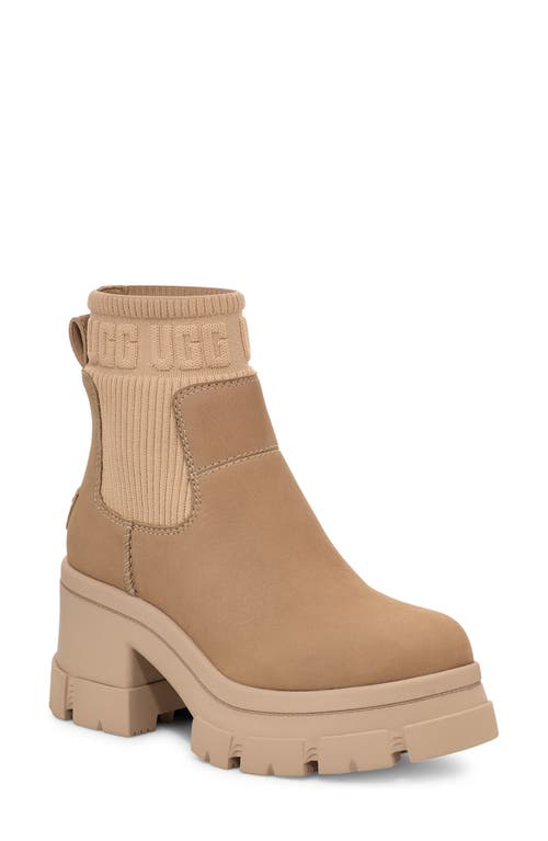 Shop Ugg(r) Brooklyn Platform Chelsea Boot In Mustard Seed