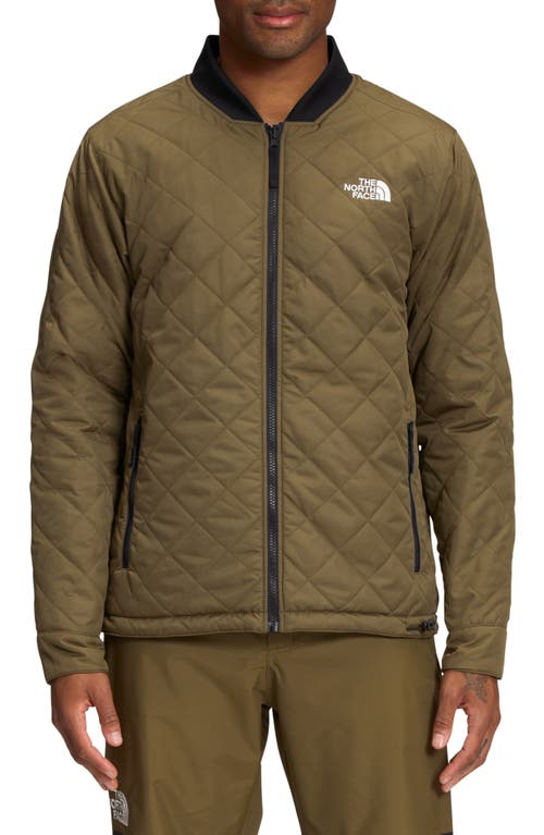 The North Face Jester Water Repellent Reversible Jacket in Military Olive/Tnf Black
