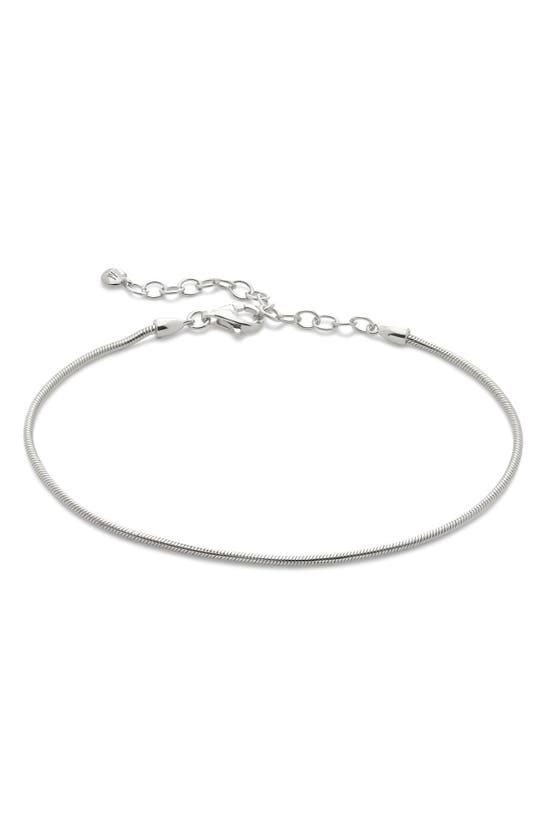 Monica Vinader Womens Sterling Silver Snake Sterling-silver Chain Bracelet In Sterling Silver