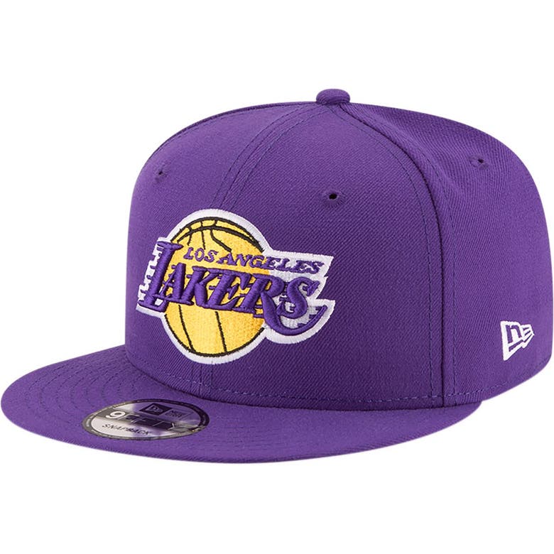 Shop New Era Purple Los Angeles Lakers Official Team Color 9fifty Snapback Hat