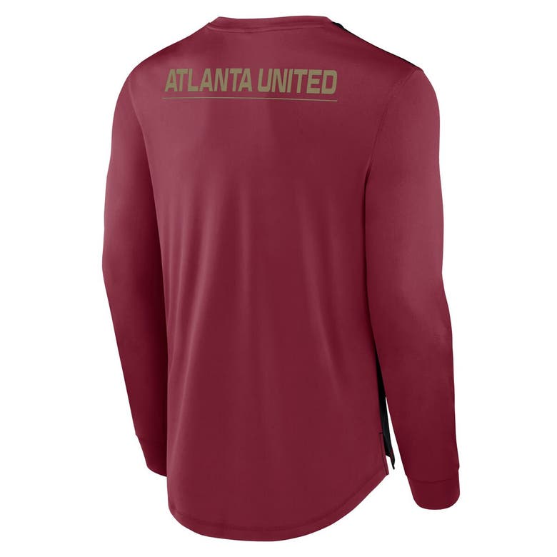 Shop Fanatics Branded Red Atlanta United Fc Mid Goal Long Sleeve T-shirt