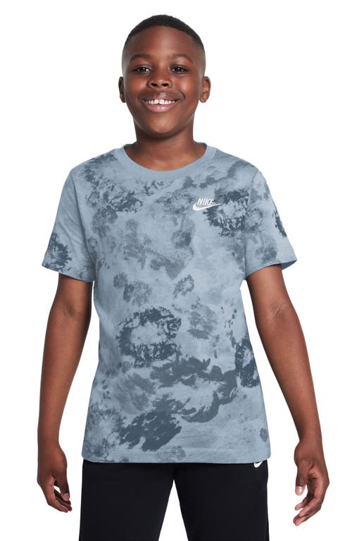 Nike Kids' Sportswear Club Tie-dye T-shirt In Blue