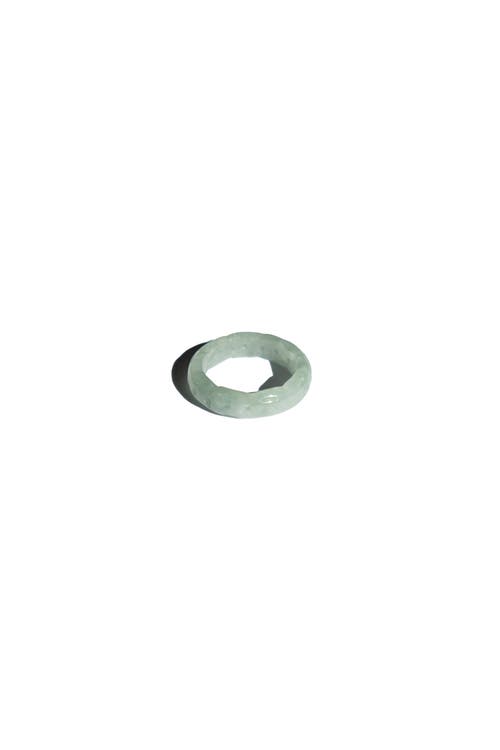 Seree Weave Off White Jade Ring In Off White