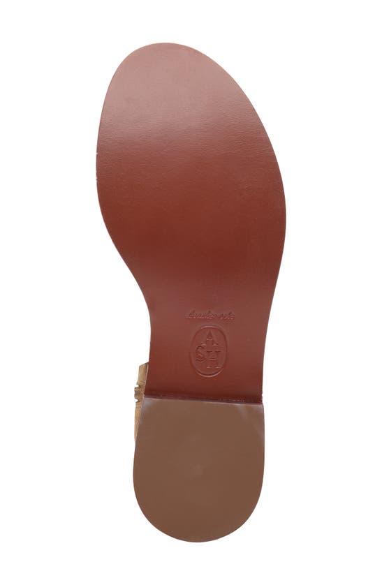 Shop Ash Paquito Fringe Sandal In Antilope/ Skin