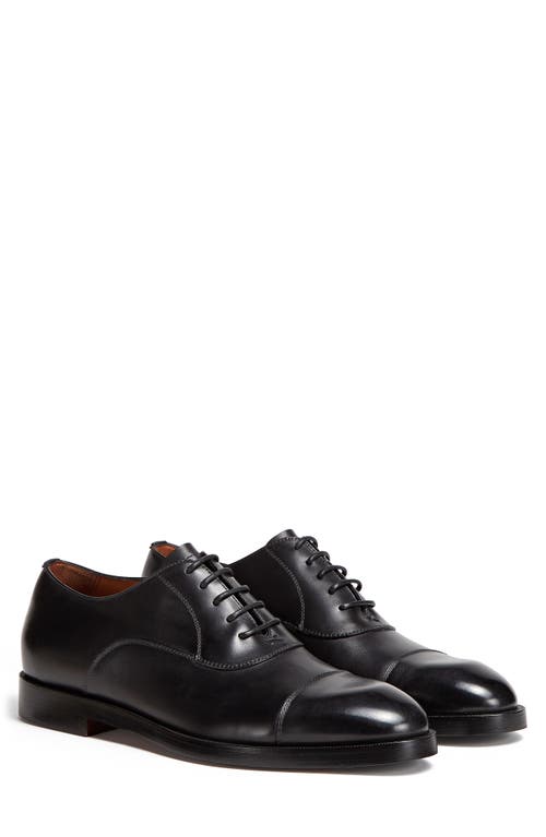 ZEGNA Torino Cap Toe Oxford Black at Nordstrom,