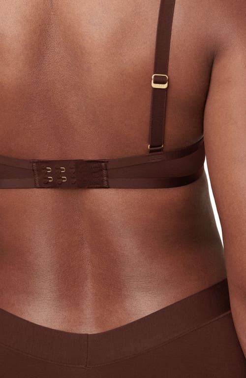 Cuup The Plunge Mesh Bra In Espresso
