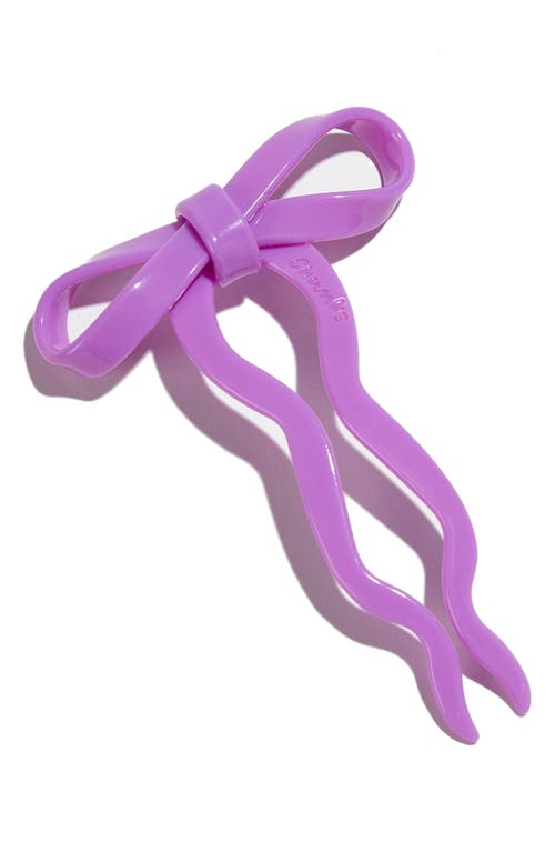 Bow Hairpin in Orchid
