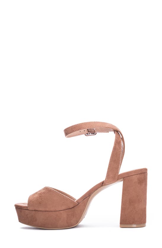 Chinese Laundry Theresa Platform Sandal In Tan