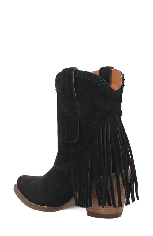 Shop Dingo Fandango Fringe Western Boot In Black