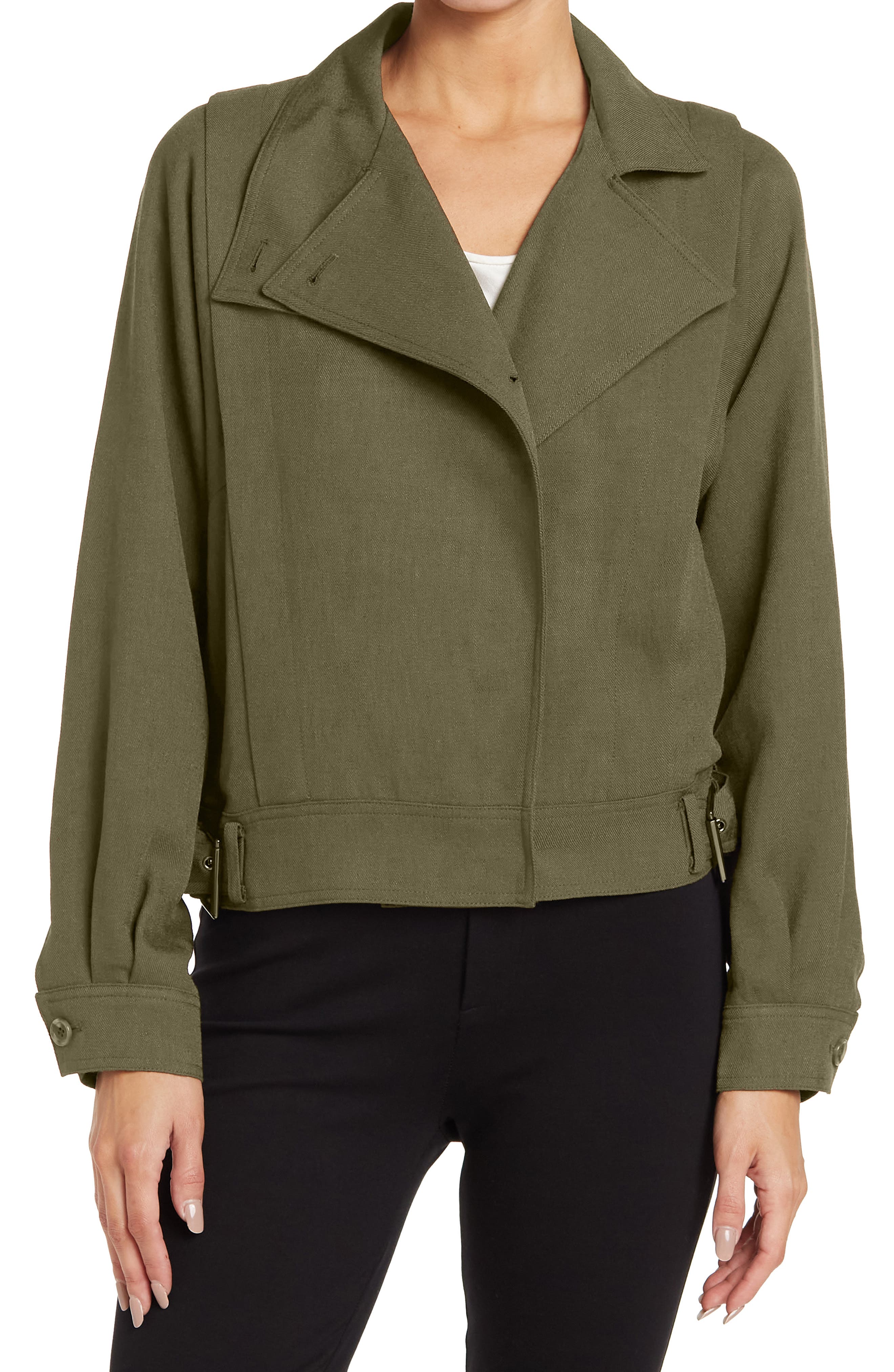 Reiss Alana Short Khaki Utility Jacket 