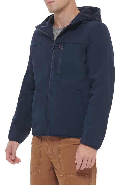 Levi's® Softshell Hoodie In Dark Blue