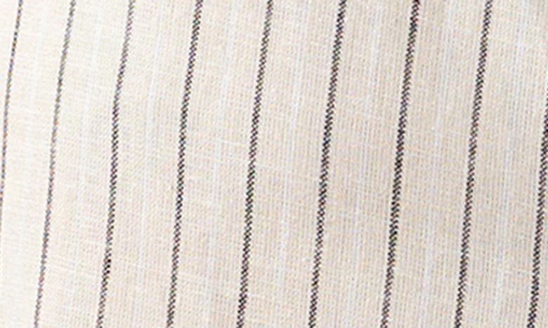 Shop Sanctuary Stripe Linen Blend Button-up Shirt In Birch Stripe