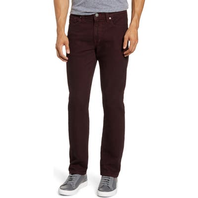 Fidelity Denim Jimmy Slim Straight Leg Jeans, Red