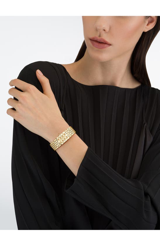 Ferragamo Secret Watch, 19mm X 30mm In Ip Yellow Gold