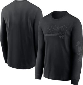 Nike Men's Nike Los Angeles Dodgers Local Pitch Black Long Sleeve T-Shirt