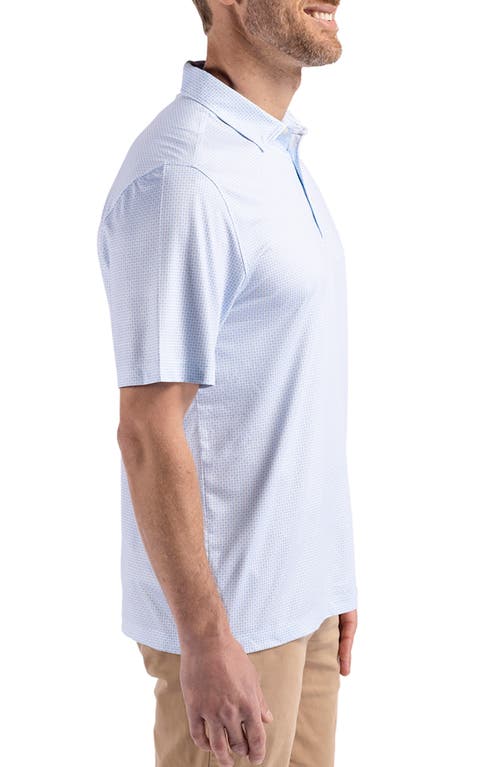 Cutter & Buck Pike Diamond Dot Print Polo In Atlas