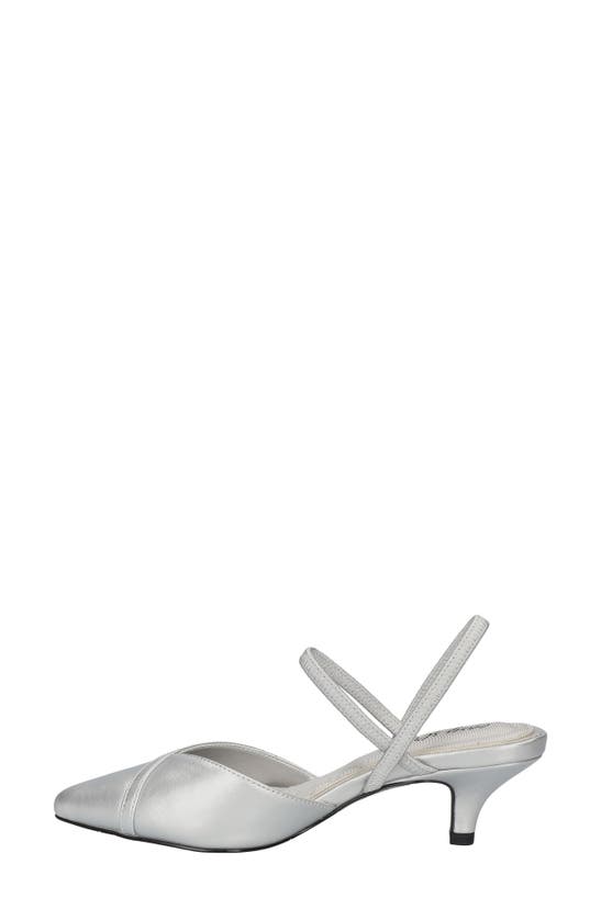 Shop Easy Street Uunna Slingback Pump In Silver