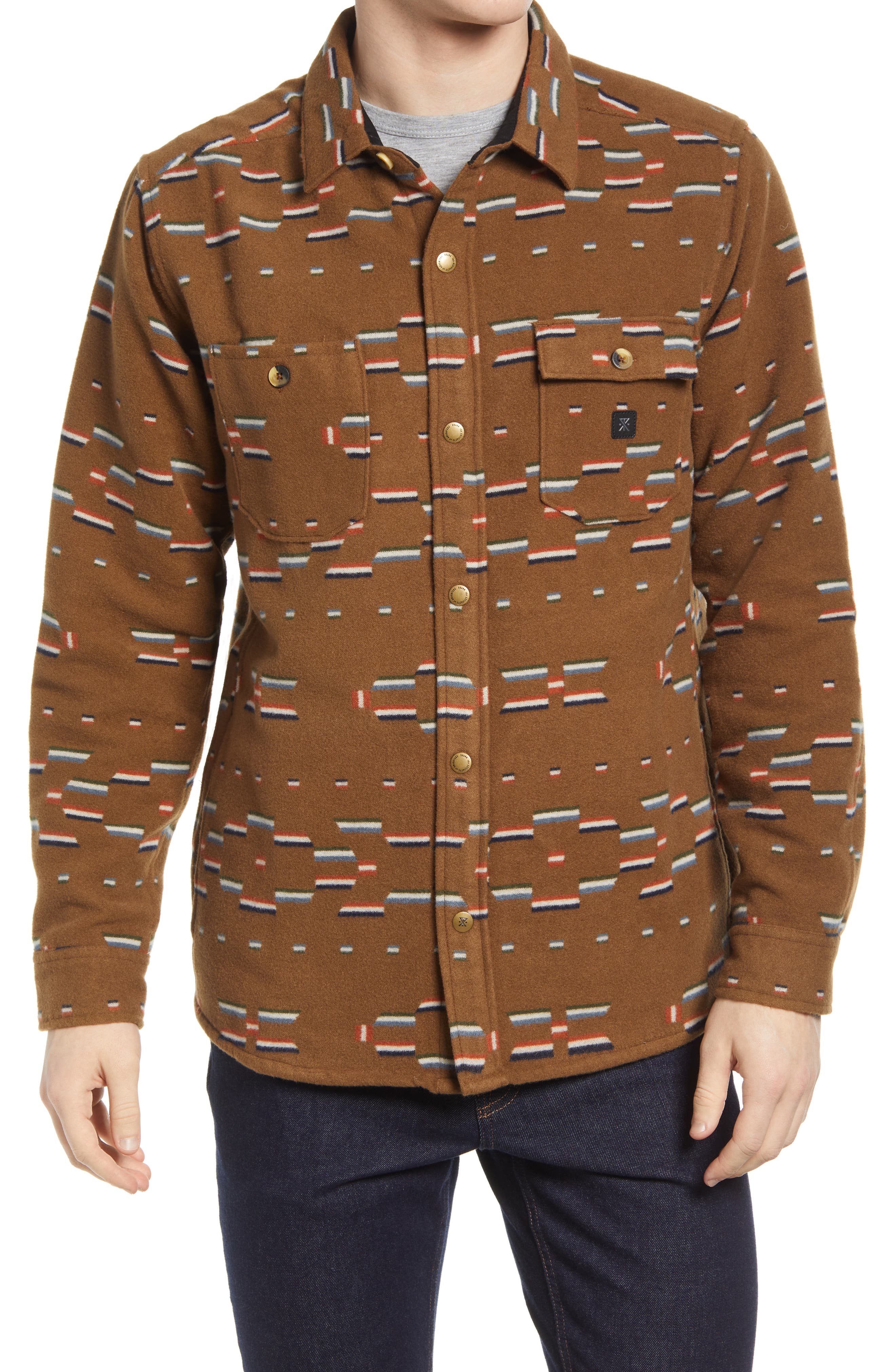 Roark Andes Snap Front Shirt Jacket 