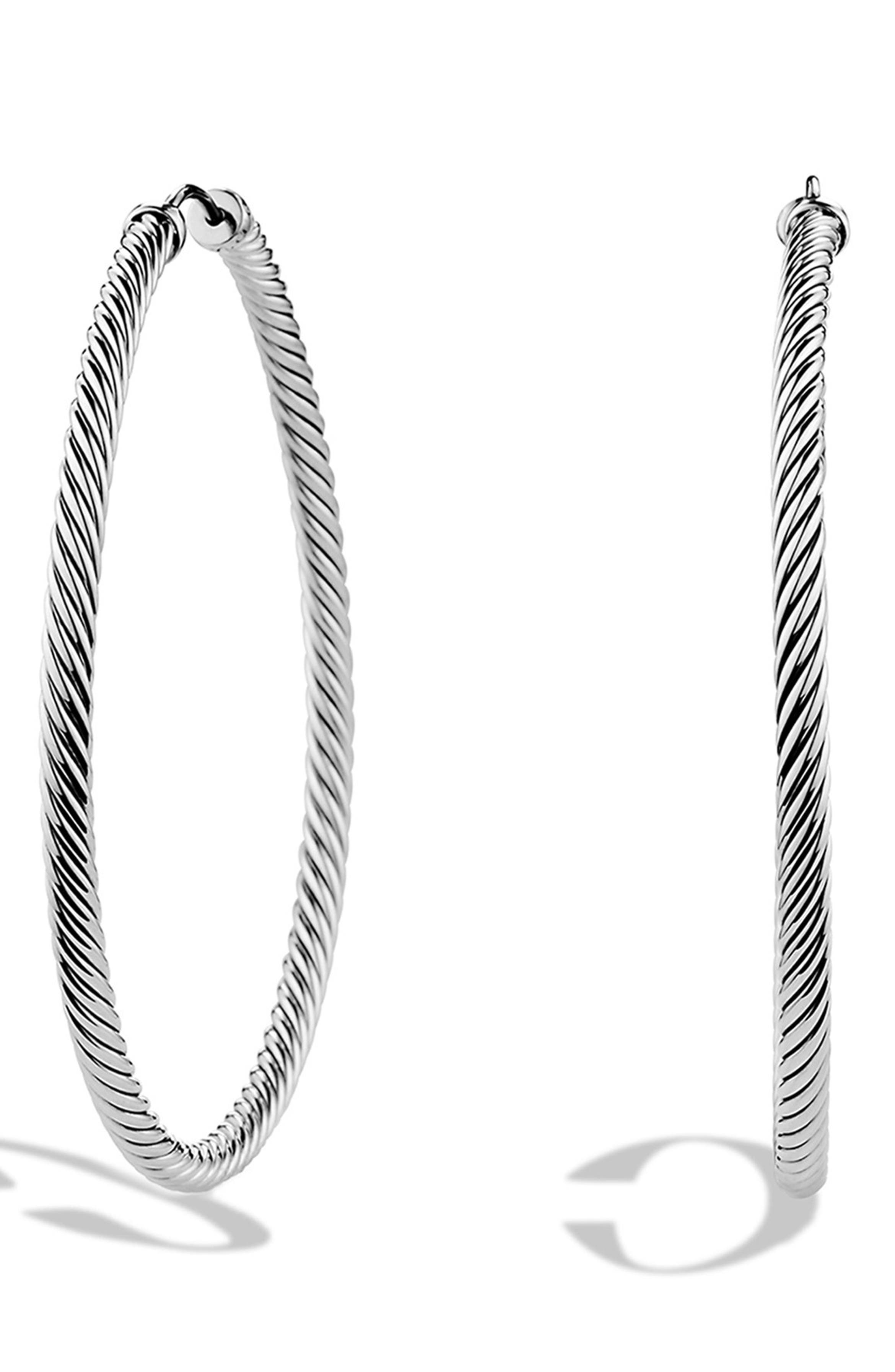 David Yurman 'Cable Classics' Extra-Large Hoop Earrings | Nordstrom