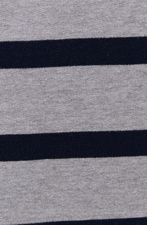 Shop Bench . Laide Stripe Crewneck Sweatshirt In Grey Marl