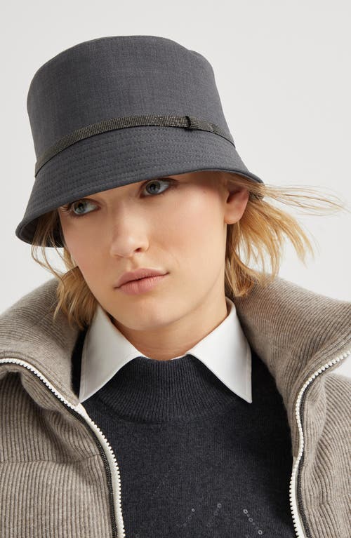 Shop Brunello Cucinelli Bucket Hat In Grey